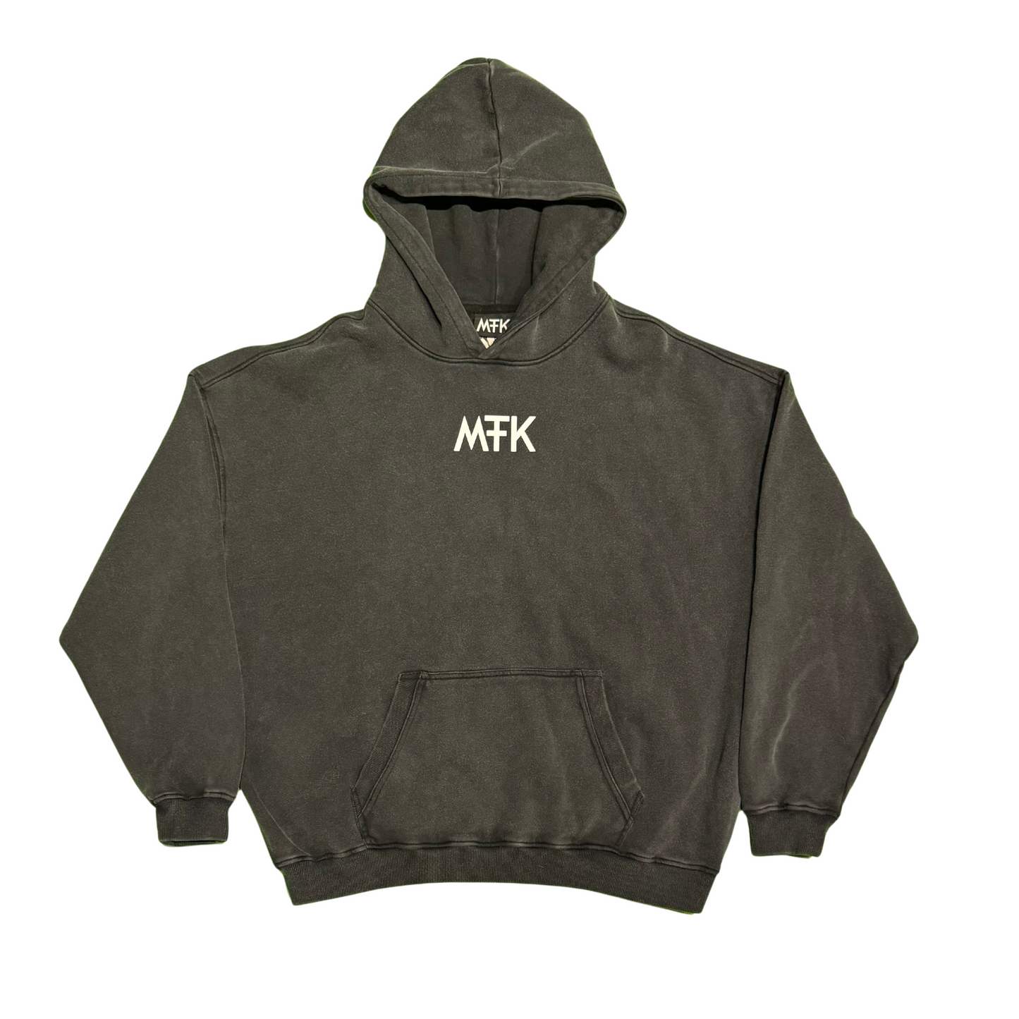 MTK LOGO HOODIE OVERSIZED IN DARK GREY