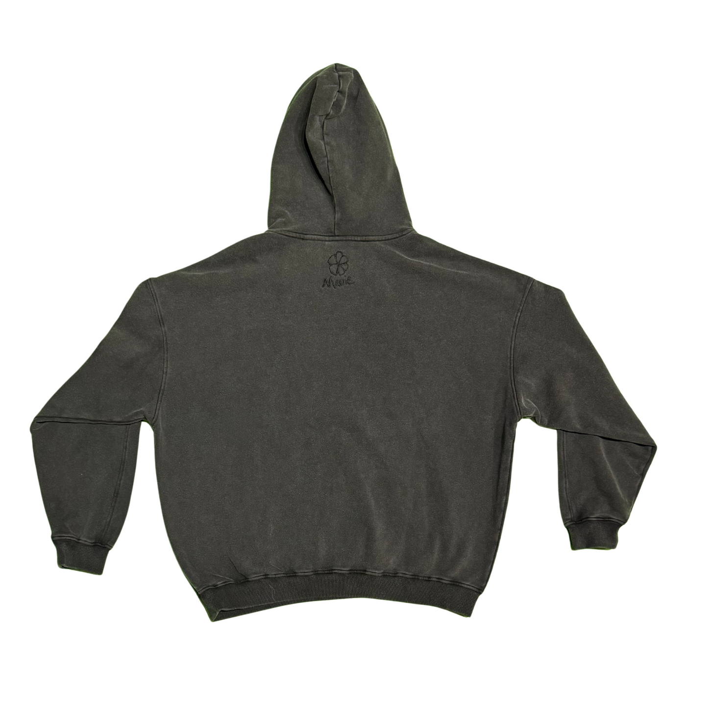 MTK LOGO HOODIE OVERSIZED IN DARK GREY